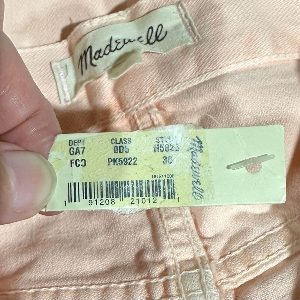 Madewell Garment-Dyed Straight-Leg Jeans in Faded Coral - Picture 10 of 13